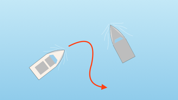 croisement bateau priorité à droite